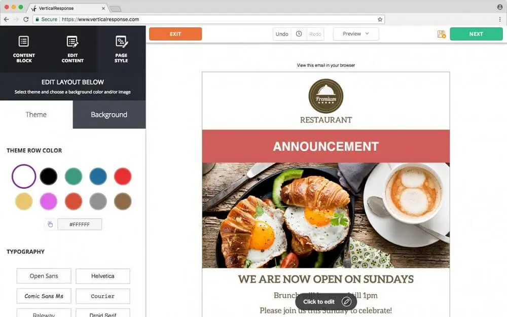 Create a beautiful email in minutes
